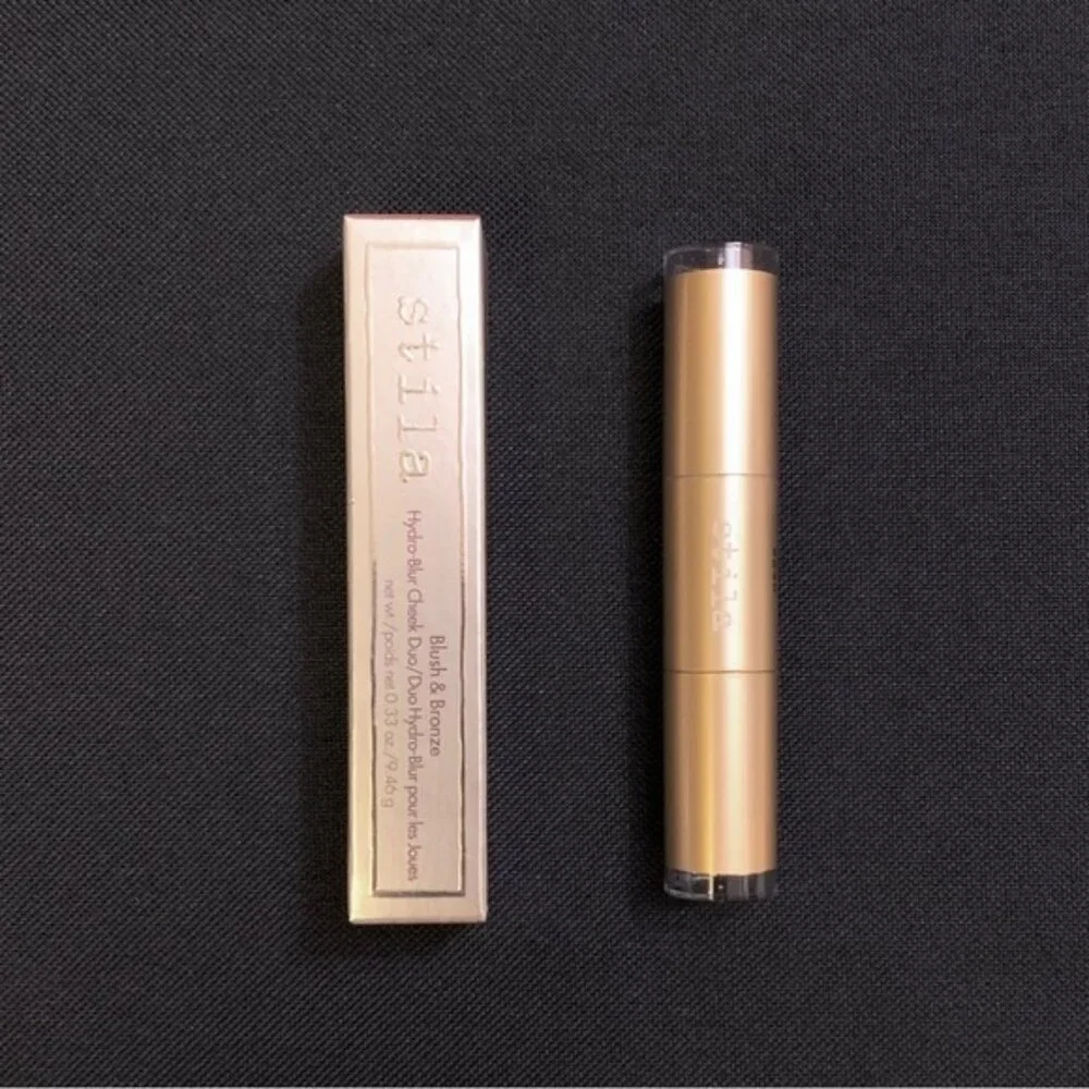 STILA Hydro-Blur Blush & Bronze Cheek Duo Cream Stick Contour — Papaya & Tan